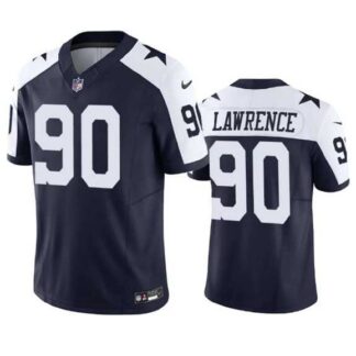 Men & Women & Youth Dallas Cowboys #90 Demarcus Lawrence Navy 2023 F.U.S.E. Vapor Limited Stitched Football Jersey