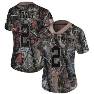Nike New York Giants #2 Aldrick Rosas Camo Women’s Stitched NFL Limited Rush Realtree Jersey
