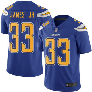 Nike Los Angeles Chargers #33 Derwin James Jr Electric Blue Men’s Stitched NFL Limited Rush Jersey