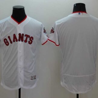 San Francisco Giants Customized Men's White USA Independence Day 2016 Flexbase Collection Stitched Jersey