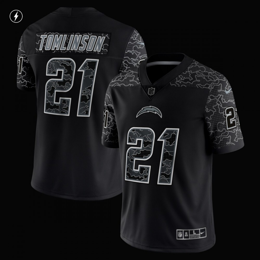 LaDainian Tomlinson Los Angeles Chargers Nike Retired Player RFLCTV Limited Jersey - Black - Image 2