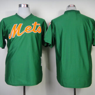 New York Mets Blank Throwback Green Pullover Jerseys