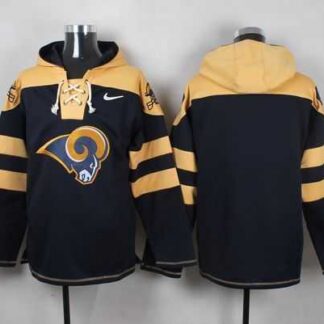 St. Louis Rams Blank Navy Blue Player Stitched Pullover NFL Hoodie
