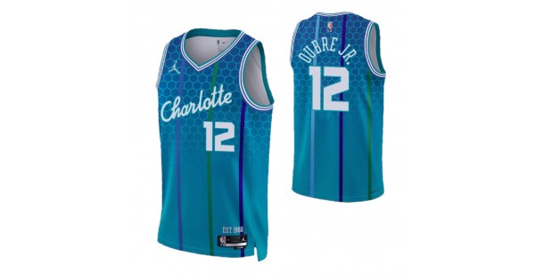 Men's Charlotte Hornets Kelly Oubre #12 Nike Blue 2021/22 Swingman NBA Jersey - City Edition - Image 2