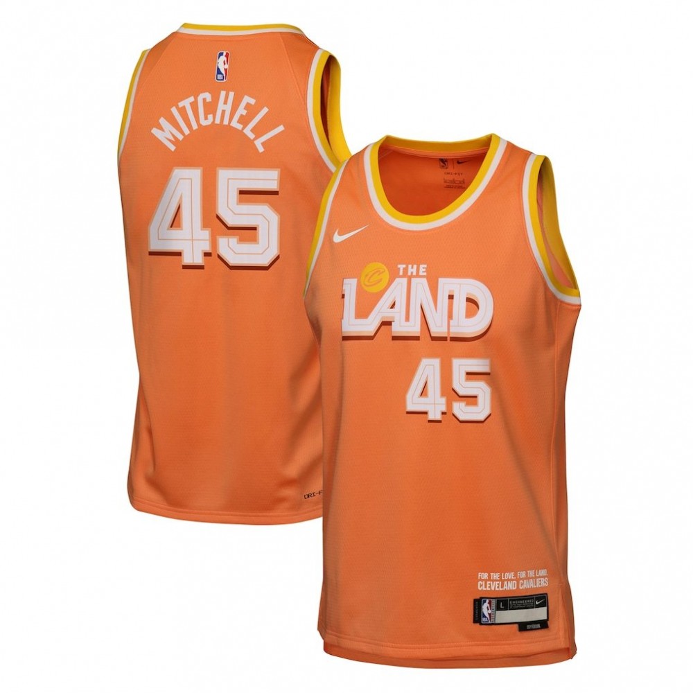 Donovan Mitchell Cleveland Cavaliers Nike 2025/26 Orange Swingman Jersey - City Edition