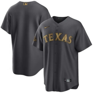 Rangers Blank Charcoal Nike 2022 MLB All Star Cool Base Jersey