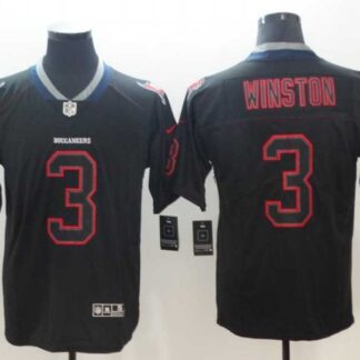 Nike Buccaneers 3 Jameis Winston Black Shadow Legend Limited Jersey