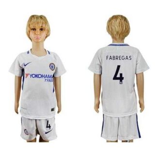 Chelsea #4 Fabregas Away Kid Soccer Club Jersey