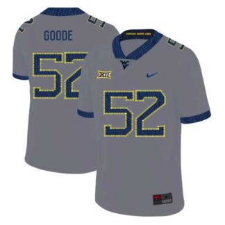 West Virginia Mountaineers 52 Najee Goode Gray College Football Jersey Dzhi
