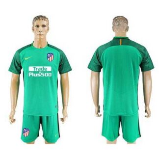 Atletico Madrid Blank Green Goalkeeper Soccer Club Jersey