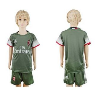 AC Milan Blank Sec Away Kid Soccer Club Jersey