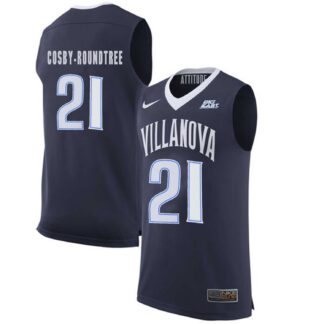 Villanova Wildcats 21 Dhamir Cosby Roundtree Navy College Basketball Elite Jersey Dzhi