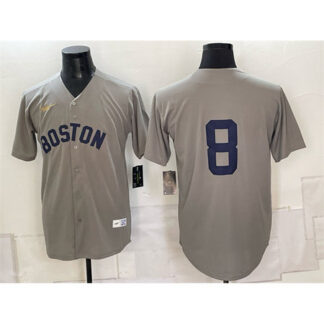 Youth Boston Red Sox #8 Carl Yastrzemski Grey Cooperstown Collection Limited Jersey