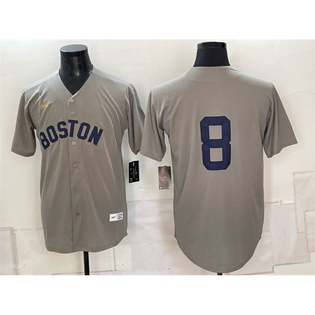 Youth Boston Red Sox #8 Carl Yastrzemski Grey Cooperstown Collection Limited Jersey