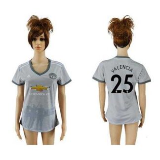Women’s Manchester United #25 Valencia Sec Away Soccer Club Jersey