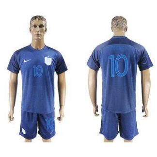 England #10 Rooney Away Soccer Country Jersey
