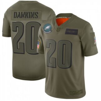Nike Philadelphia Eagles #20 Brian Dawkins Camo Men’s Stitched NFL Limited 2019 Salute To Service Jersey