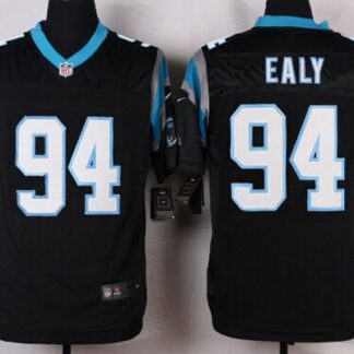 Men's Carolina Panthers #94 Kony Ealy Black Team Color NFL Nike Elite Jersey