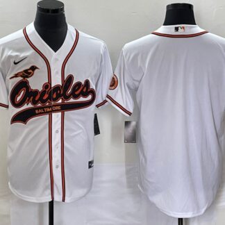 Men's Baltimore Orioles White Cool Base Stitched Baseball Jersey