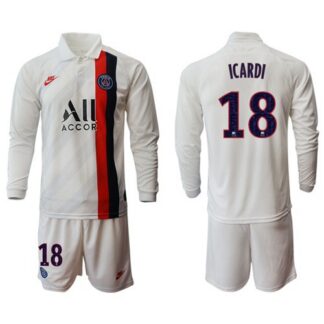 Paris Saint-Germain #18 Icardi Away Long Sleeves Soccer Club Jersey