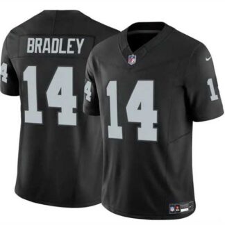 Men & Women & Youth Las Vegas Raiders #14 Carter Bradley Black F.U.S.E. Vapor Football Stitched Jersey
