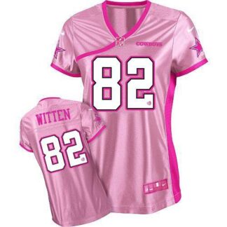 Nike Dallas Cowboys #82 Jason Witten Pink Women’s Be Luv’d Stitched NFL Elite Jersey