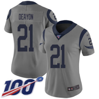 Nike Los Angeles Rams #21 Donte Deayon Gray Women’s Stitched NFL Limited Inverted Legend 100th Season Jersey