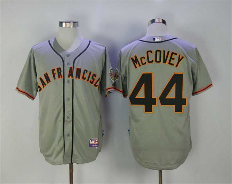 San Francisco Giants #44 Willie McCovey Gray New Cool Base Stitched Jersey