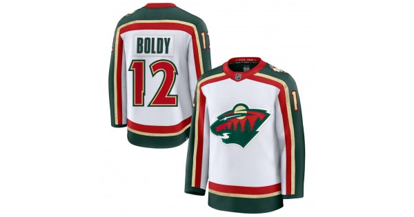 Matt Boldy Minnesota Wild White 25th Anniversary Premium Jersey - Image 2