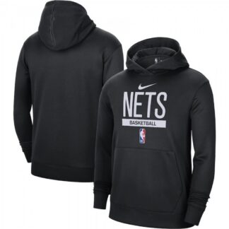 Brooklyn Nets 2022/23 Nike Spotlight On-Court Practice Performance Pullover Hoodie