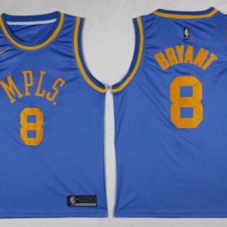 Los Angeles Lakers #8 Kobe Bryant Blue MPLS. Throwback Swingman Stitched NBA Jersey