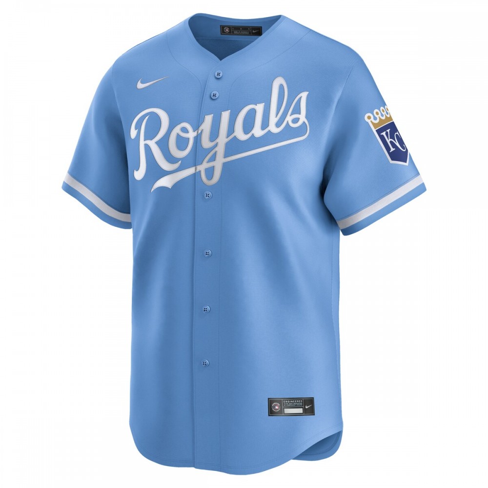 Kansas City Royals Nike Alternate Limited Jersey – Light Blue - Image 2