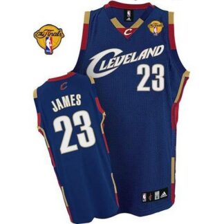 Youth Cavaliers #23 LeBron James Dark Blue The Finals Patch Stitched NBA Jersey