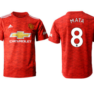 Men 2020-2021 club Manchester United home aaa version 8 red Soccer Jerseys