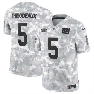 Men's New York Giants #5 Kayvon Thibodeaux 2024 Arctic Camo Salute To Service Limited Stitched Jersey Dyin