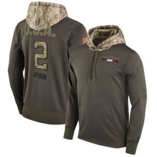 Nike Falcons 2 Matt Ryan Men's Olive Salute To Service Pullover Hoodie