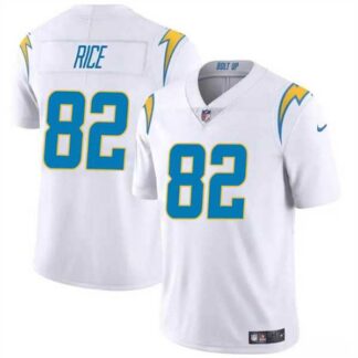 ultra‑ Men & Women & Youth Los Angeles Chargers #82 Brenden Rice White 2024 Draft Vapor Limited Stitched Jersey ‑uniform