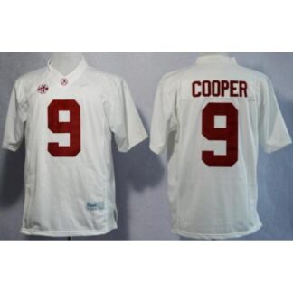 Alabama Crimson Tide 9 Amari Cooper White College Football Limited NCAA Jerseys