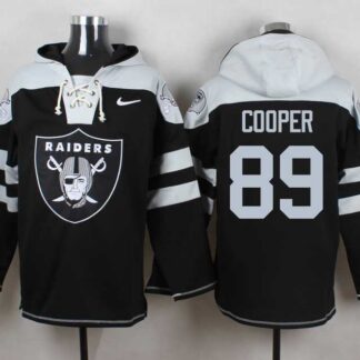 Oakland Raiders #89 Amari Cooper Black Player Stitched Pullover NFL Hoodie