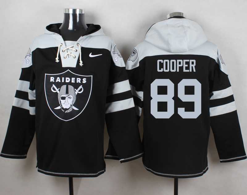 Oakland Raiders #89 Amari Cooper Black Player Stitched Pullover NFL Hoodie