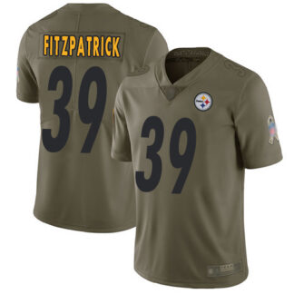 Nike Pittsburgh Steelers #39 Minkah Fitzpatrick Olive Men’s Stitched NFL Limited 2017 Salute To Service Jersey
