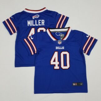 Toddlers Buffalo Bills #40 Von Miller Royal Blue 2022 Vapor Untouchable Stitched NFL Nike Limited Jersey