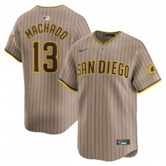 Manny Machado San Diego Padres Nike Alternate Limited Player Jersey – Tan