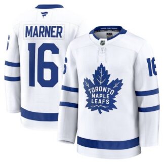 Men's Toronto Maple Leafs #16 Mitch Marner White Away Premium Player Jersey
