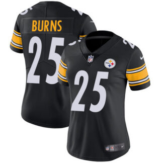 Nike Pittsburgh Steelers #25 Artie Burns Black Team Color Women’s Stitched NFL Vapor Untouchable Limited Jersey