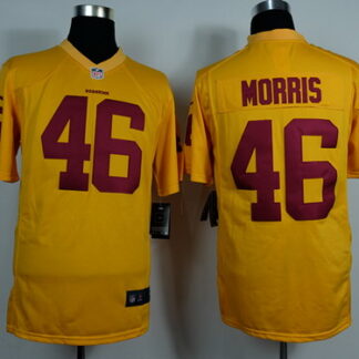 Nike Washington Redskins #46 Alfred Morris Yellow Game Jersey