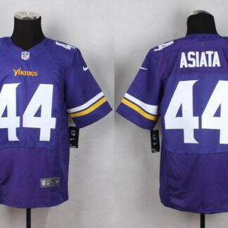 Men's Minnesota Vikings #44 Matt Asiata 2013 Nike Purple Elite Jersey