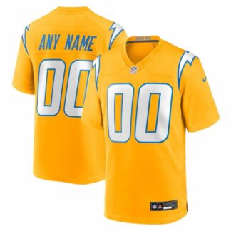 Los Angeles Chargers Nike Alternate Charger Power Game Custom Jersey - Gold