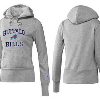 Nike Buffalo Bills Team Logo Gray Women Pullover Hoodies (2)