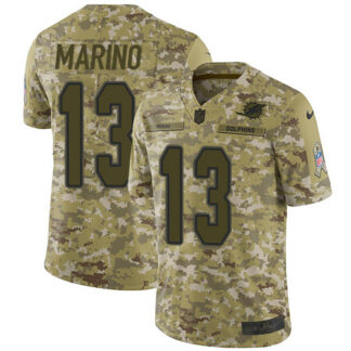 Nike Miami Dolphins #13 Dan Marino Camo Men’s Stitched NFL Limited 2018 Salute To Service Jersey
